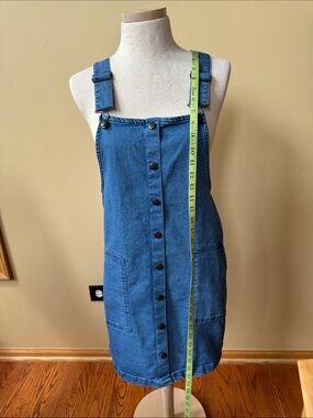 Derek Heart Classic Blue Denim Pinafore